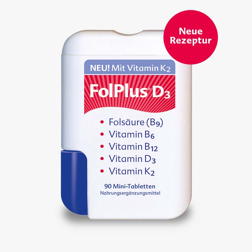 FolPlus+D3 Mini-Tablette im praktischen Klickspender